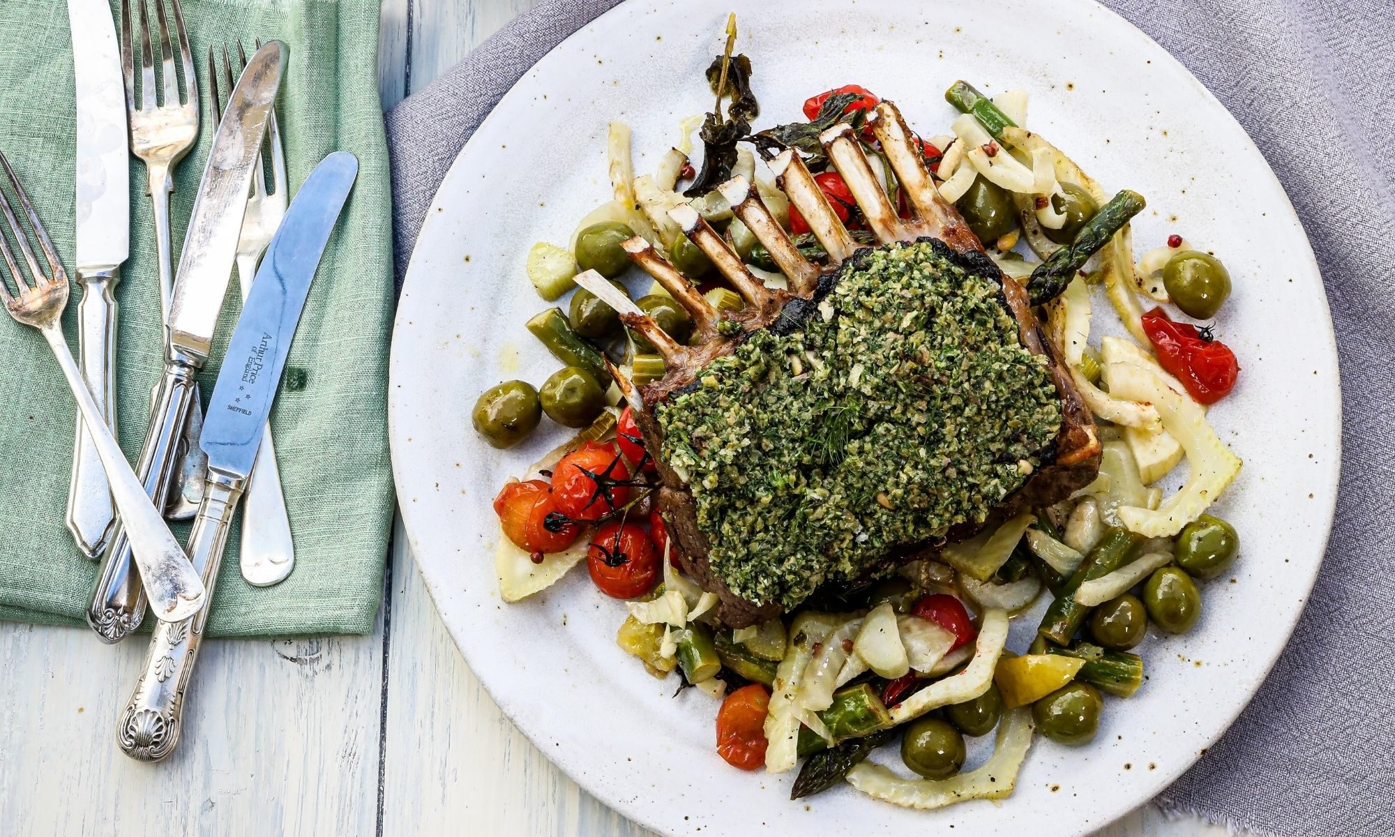 Mediterranean Rack of Lamb - The Real Olive Company
