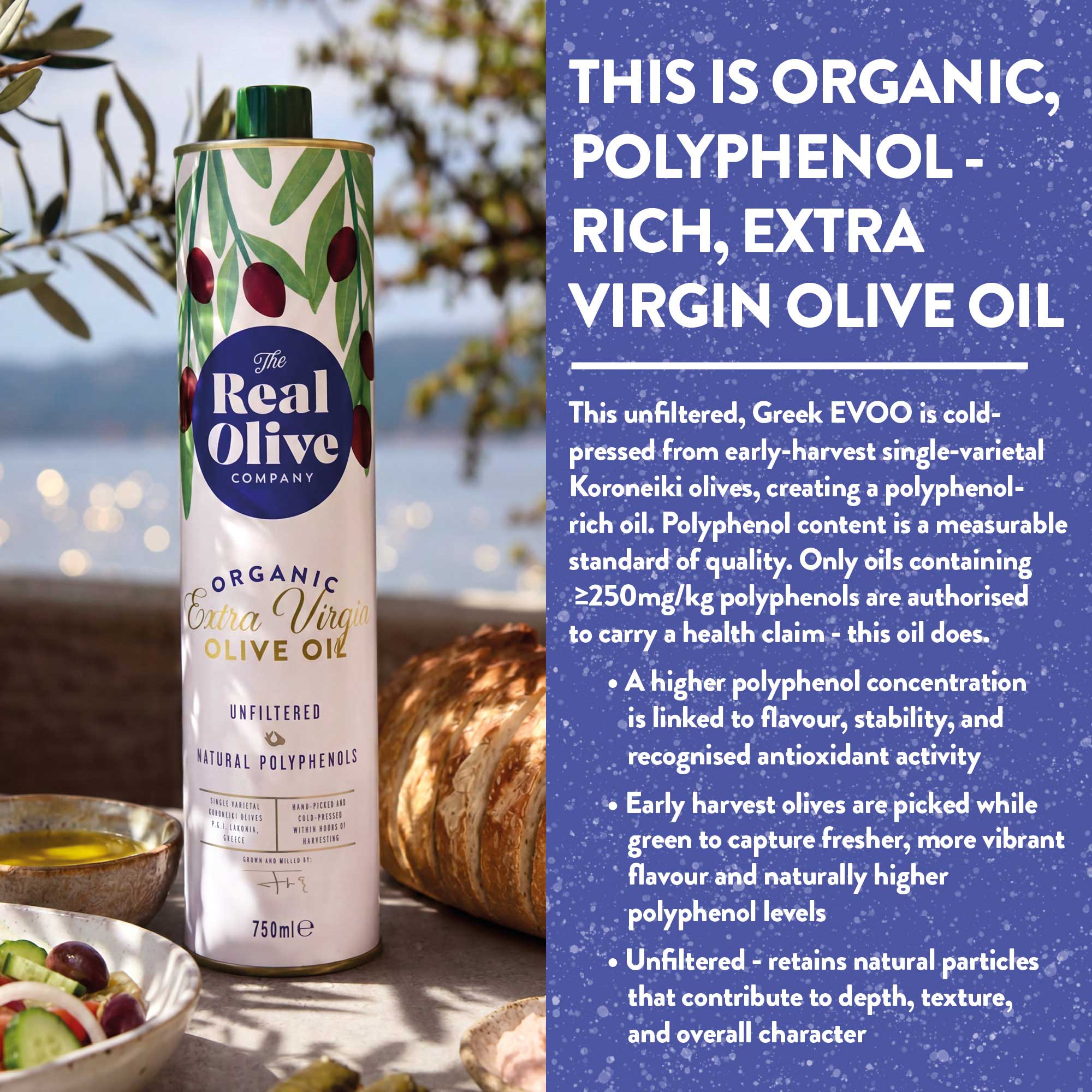 Organic Unfiltered Polyphenol-Rich Greek Extra Virgin Olive Oil - Image 5