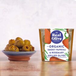 Organic Smoky Paprika & Rosemary Grilled Olives<br><span class="deli-pot-weight">(150g)</span>