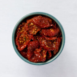 Sun dried cherry tomatoes in a bowl