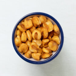 Giant corn in a bowl