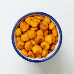 Giant chili corn in a bowl
