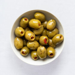 Pepper stuffed in a bowl
