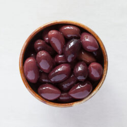 Whole kalamata in a bowl