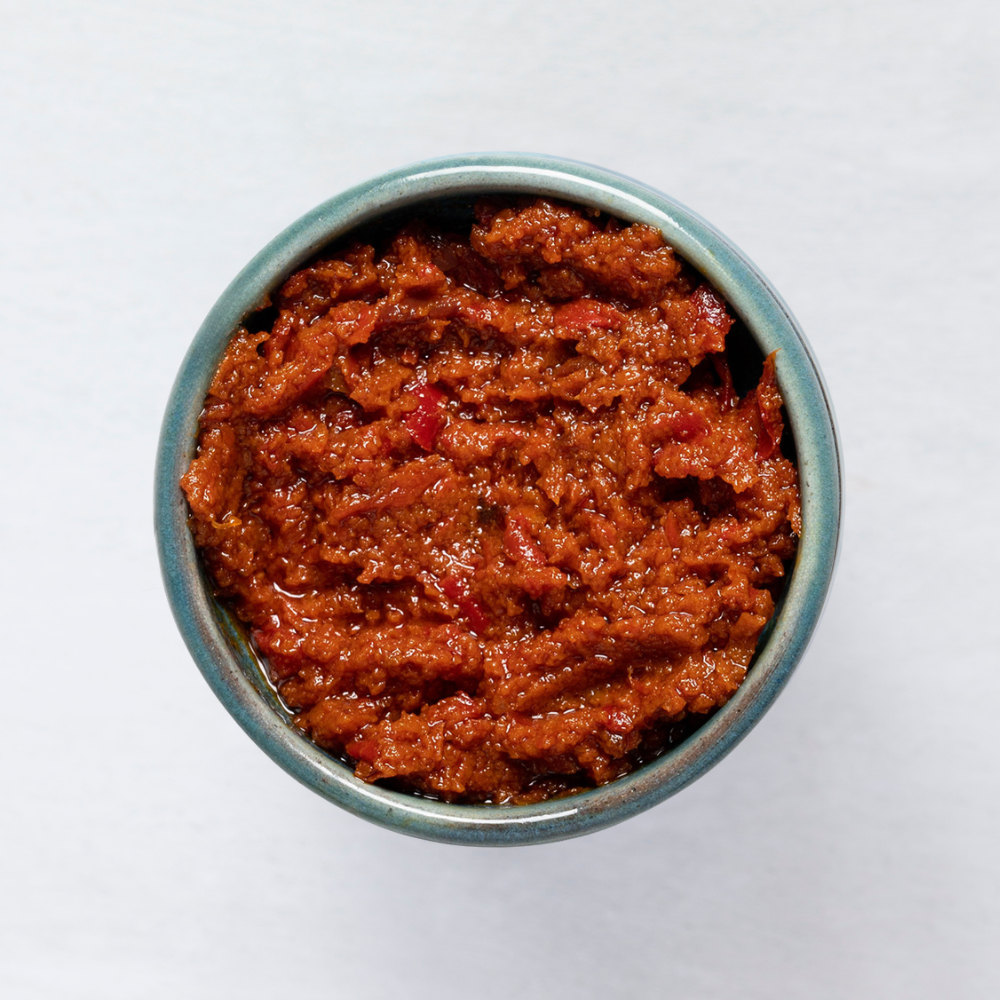 Smoky Harissa dip in a bowl